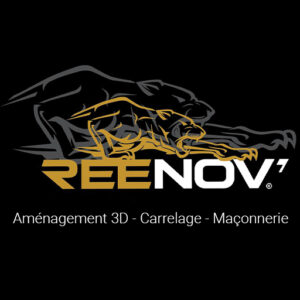 logo reenov inspiration 3d aménagement carreleur Bordeaux Arcachon